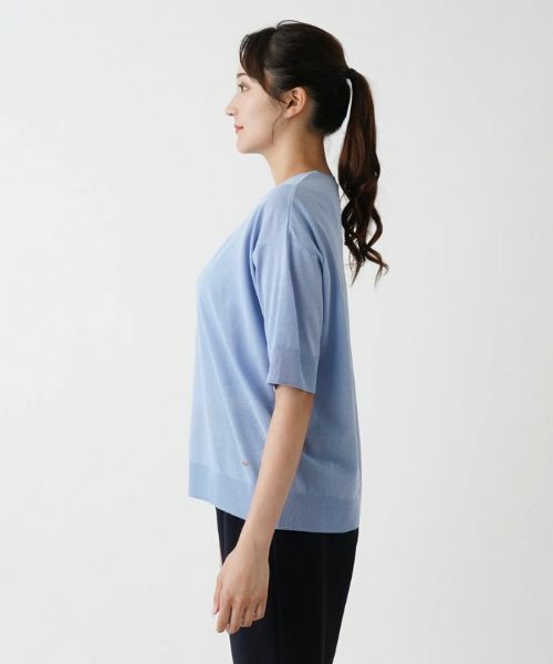 Leilian PLUS HOUSE / レリアンプラスハウス ニット・セーター | コットン混半そでニット | 詳細14