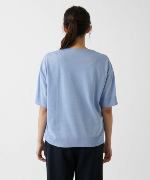 Leilian PLUS HOUSE / レリアンプラスハウス ニット・セーター | コットン混半そでニット | 詳細15