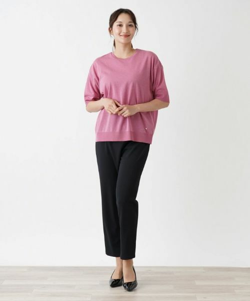 Leilian PLUS HOUSE / レリアンプラスハウス ニット・セーター | コットン混半そでニット | 詳細4