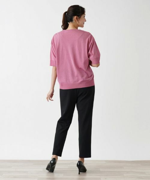 Leilian PLUS HOUSE / レリアンプラスハウス ニット・セーター | コットン混半そでニット | 詳細6