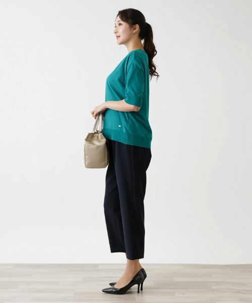 Leilian PLUS HOUSE / レリアンプラスハウス ニット・セーター | コットン混半そでニット | 詳細8