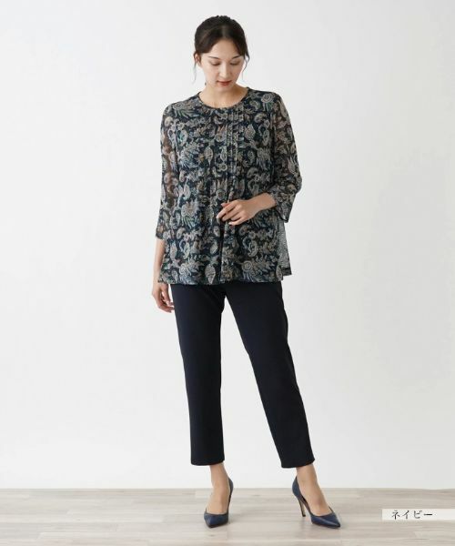 Leilian PLUS HOUSE / レリアンプラスハウス その他パンツ | クロップドパンツスリムタイプ【プラス企画】 | 詳細1