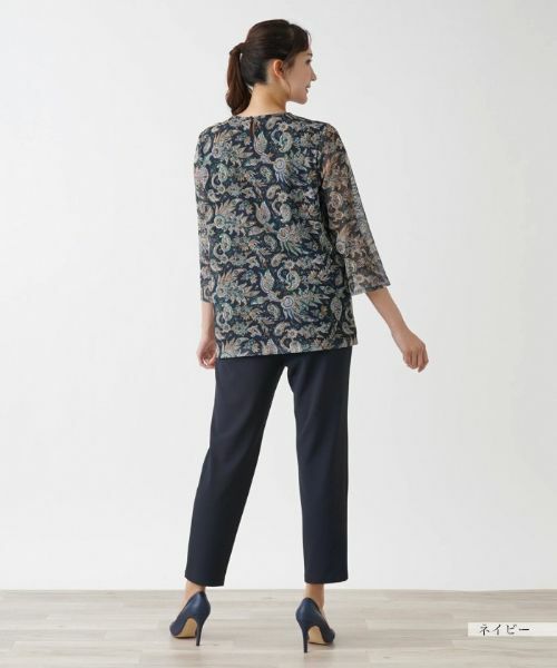 Leilian PLUS HOUSE / レリアンプラスハウス その他パンツ | クロップドパンツスリムタイプ【プラス企画】 | 詳細3