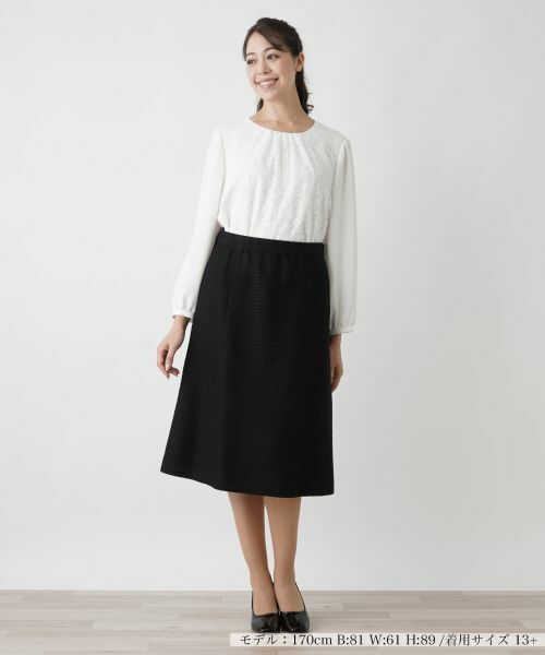 Leilian PLUS HOUSE / レリアンプラスハウス ミニ・ひざ丈スカート | スカート【プラス企画】 | 詳細1