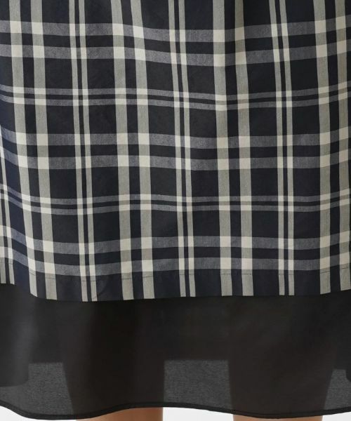 Leilian PLUS HOUSE / レリアンプラスハウス ミニ・ひざ丈スカート | チェックフレアスカート【プラス企画】 | 詳細10