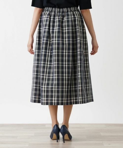 Leilian PLUS HOUSE / レリアンプラスハウス ミニ・ひざ丈スカート | チェックフレアスカート【プラス企画】 | 詳細6