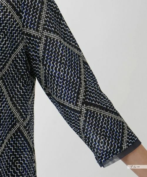 Leilian PLUS HOUSE / レリアンプラスハウス カットソー | 格子柄プリントカットソー【プラス企画】 | 詳細13