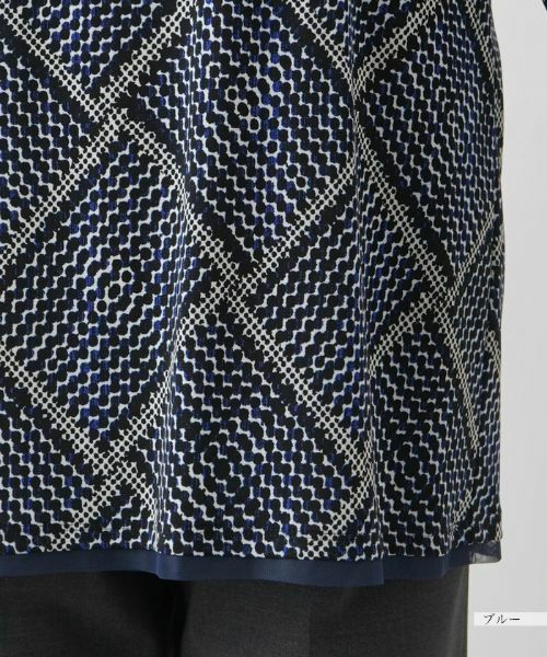 Leilian PLUS HOUSE / レリアンプラスハウス カットソー | 格子柄プリントカットソー【プラス企画】 | 詳細15