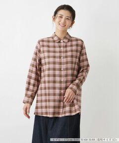 Leilian PLUS HOUSE / レリアンプラスハウス シャツ・ブラウス | チェックブラウス【プラス企画】