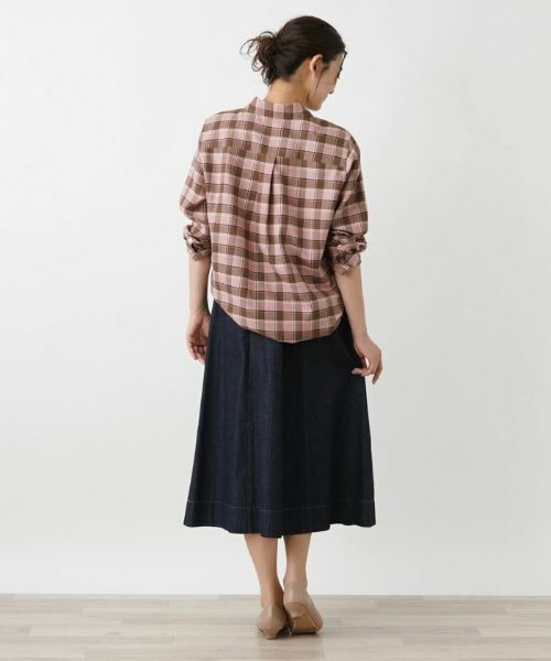 Leilian PLUS HOUSE / レリアンプラスハウス シャツ・ブラウス | チェックブラウス【プラス企画】 | 詳細3
