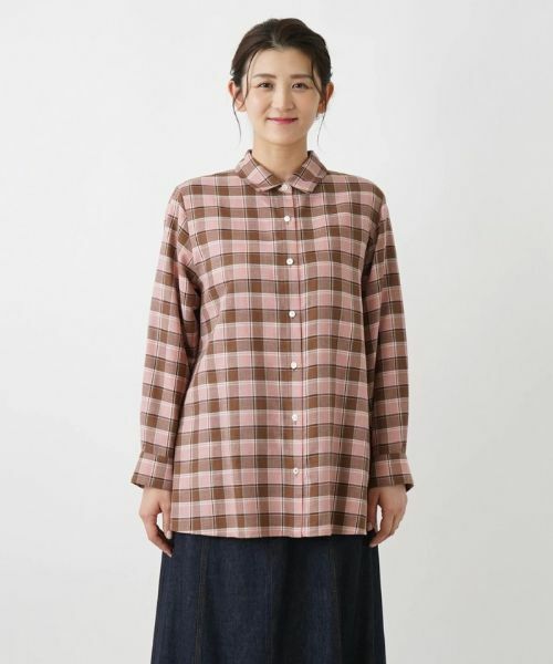 Leilian PLUS HOUSE / レリアンプラスハウス シャツ・ブラウス | チェックブラウス【プラス企画】 | 詳細4