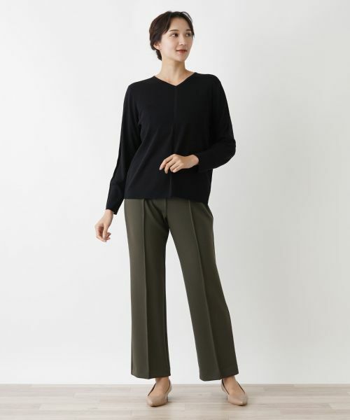 Leilian PLUS HOUSE / レリアンプラスハウス ニット・セーター | Vネックセーター | 詳細1