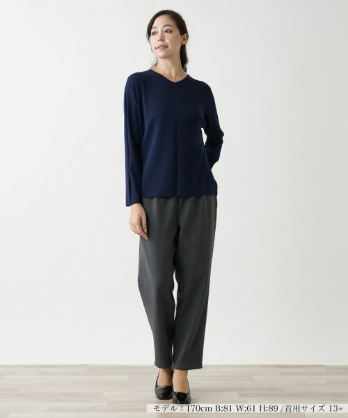 Leilian PLUS HOUSE / レリアンプラスハウス ニット・セーター | Vネックセーター | 詳細7