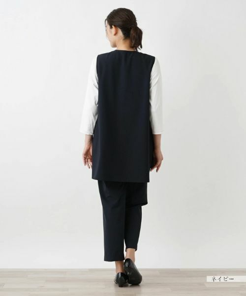 Leilian PLUS HOUSE / レリアンプラスハウス テーラードジャケット | Vネックベスト【プラス企画】 | 詳細3