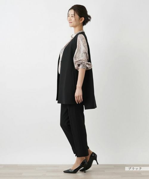 Leilian PLUS HOUSE / レリアンプラスハウス テーラードジャケット | Vネックベスト【プラス企画】 | 詳細5