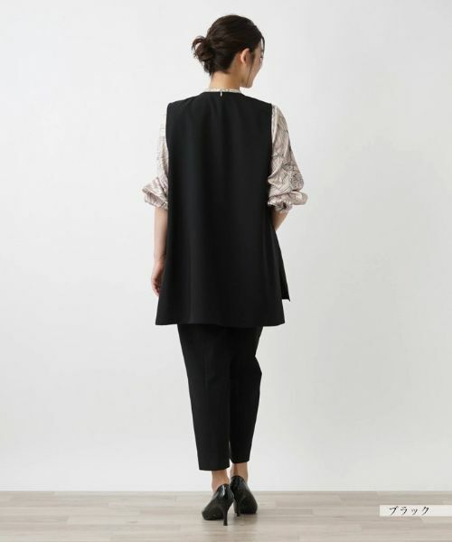 Leilian PLUS HOUSE / レリアンプラスハウス テーラードジャケット | Vネックベスト【プラス企画】 | 詳細6