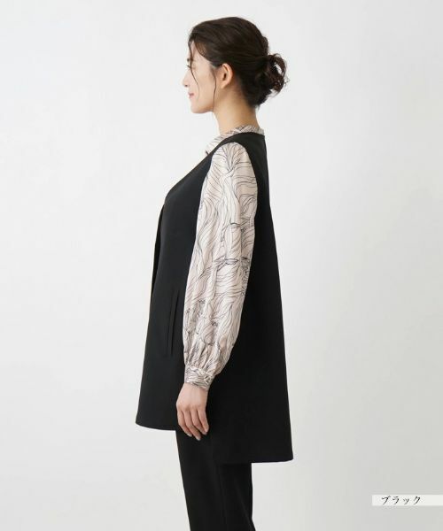 Leilian PLUS HOUSE / レリアンプラスハウス テーラードジャケット | Vネックベスト【プラス企画】 | 詳細8
