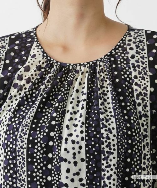 Leilian PLUS HOUSE / レリアンプラスハウス シャツ・ブラウス | ドット×ストライプブラウス【プラス企画】 | 詳細10