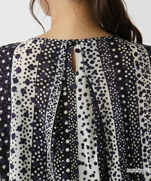 Leilian PLUS HOUSE / レリアンプラスハウス シャツ・ブラウス | ドット×ストライプブラウス【プラス企画】 | 詳細11