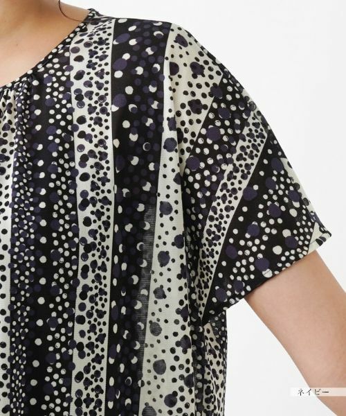 Leilian PLUS HOUSE / レリアンプラスハウス シャツ・ブラウス | ドット×ストライプブラウス【プラス企画】 | 詳細13