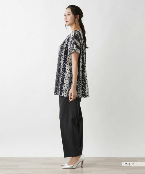 Leilian PLUS HOUSE / レリアンプラスハウス シャツ・ブラウス | ドット×ストライプブラウス【プラス企画】 | 詳細5