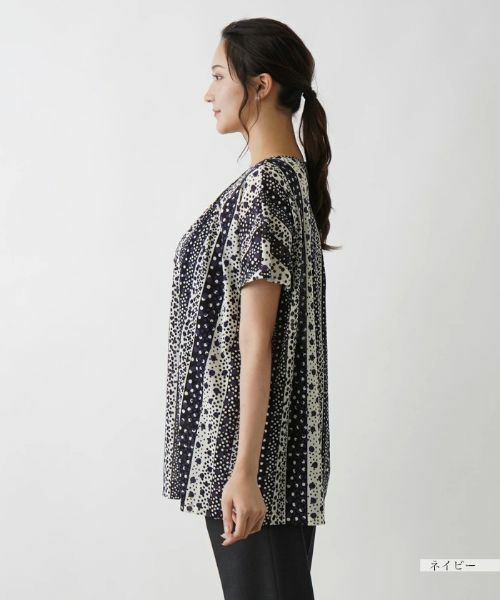 Leilian PLUS HOUSE / レリアンプラスハウス シャツ・ブラウス | ドット×ストライプブラウス【プラス企画】 | 詳細8