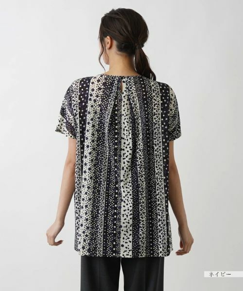 Leilian PLUS HOUSE / レリアンプラスハウス シャツ・ブラウス | ドット×ストライプブラウス【プラス企画】 | 詳細9