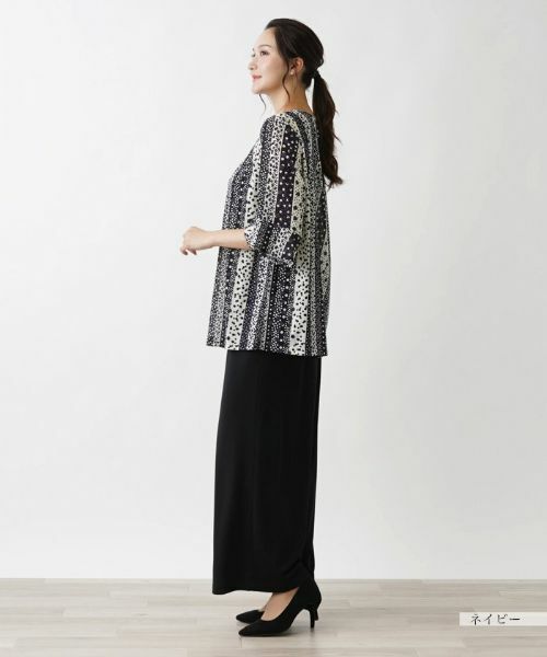 Leilian PLUS HOUSE / レリアンプラスハウス シャツ・ブラウス | ドット×ストライプブラウス【プラス企画】 | 詳細15