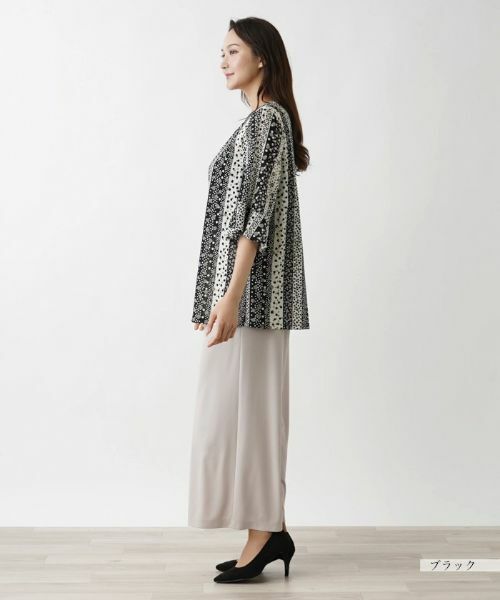 Leilian PLUS HOUSE / レリアンプラスハウス シャツ・ブラウス | ドット×ストライプブラウス【プラス企画】 | 詳細2