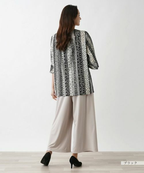 Leilian PLUS HOUSE / レリアンプラスハウス シャツ・ブラウス | ドット×ストライプブラウス【プラス企画】 | 詳細3