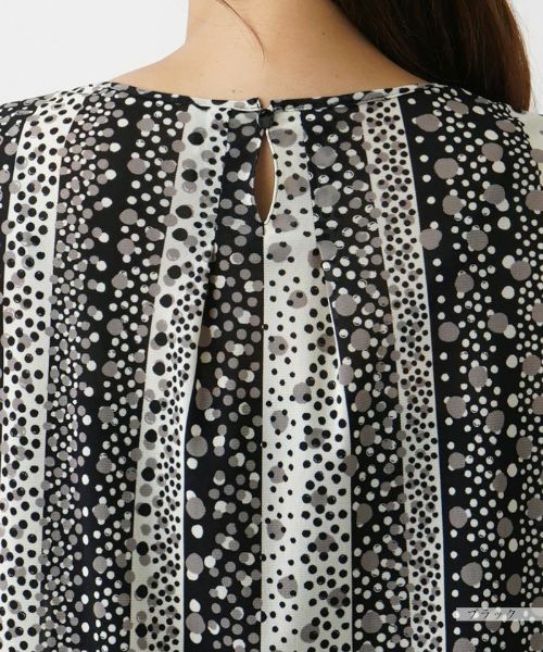 Leilian PLUS HOUSE / レリアンプラスハウス シャツ・ブラウス | ドット×ストライプブラウス【プラス企画】 | 詳細8