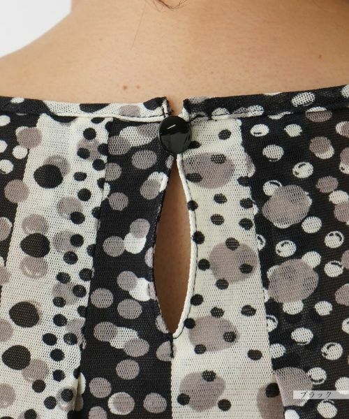 Leilian PLUS HOUSE / レリアンプラスハウス シャツ・ブラウス | ドット×ストライプブラウス【プラス企画】 | 詳細9