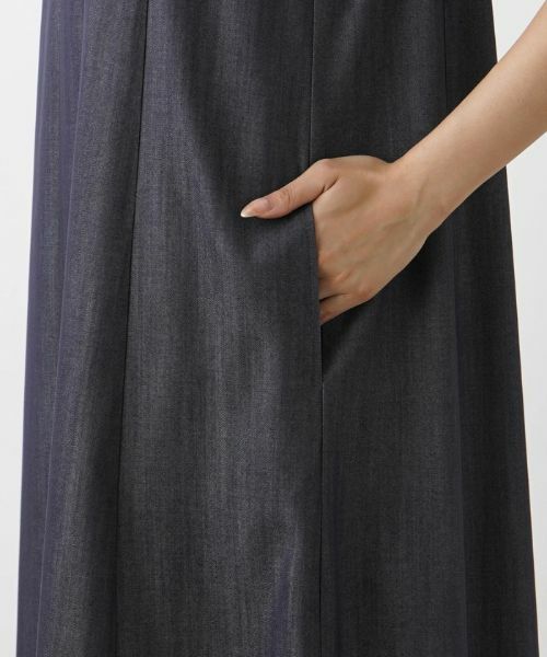 Leilian PLUS HOUSE / レリアンプラスハウス ロング・マキシ丈ワンピース | Vネックジャンパースカート【プラス企画】 | 詳細10