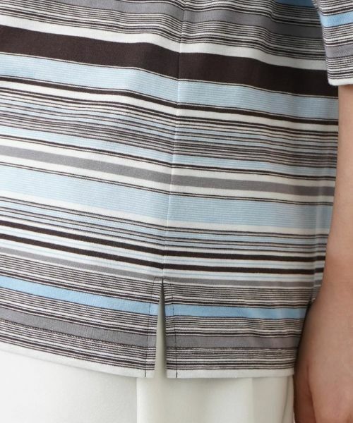 Leilian PLUS HOUSE / レリアンプラスハウス カットソー | 七分丈ボーダーカットソー【プラス企画】 | 詳細10