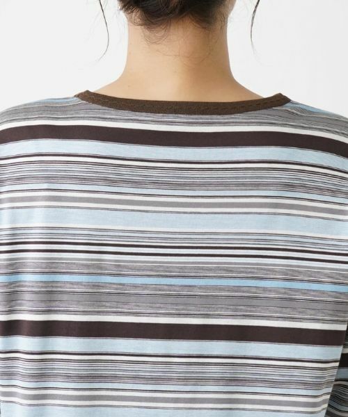 Leilian PLUS HOUSE / レリアンプラスハウス カットソー | 七分丈ボーダーカットソー【プラス企画】 | 詳細8