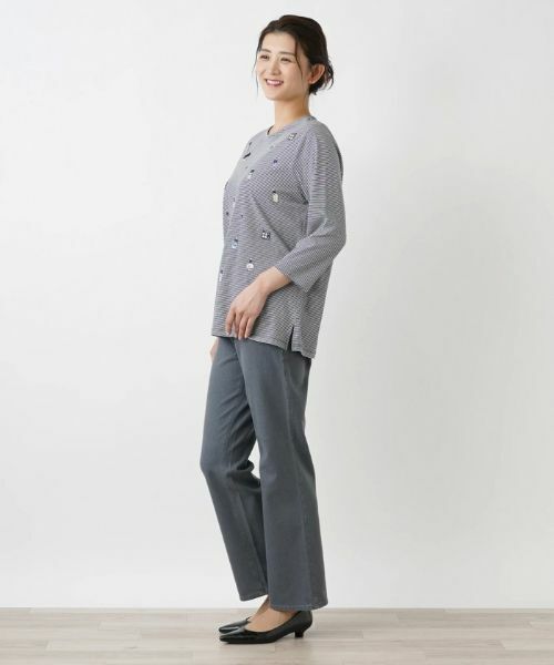 Leilian PLUS HOUSE / レリアンプラスハウス カットソー | ボーダーカットソー【プラス企画】 | 詳細2