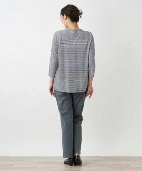 Leilian PLUS HOUSE / レリアンプラスハウス カットソー | ボーダーカットソー【プラス企画】 | 詳細3