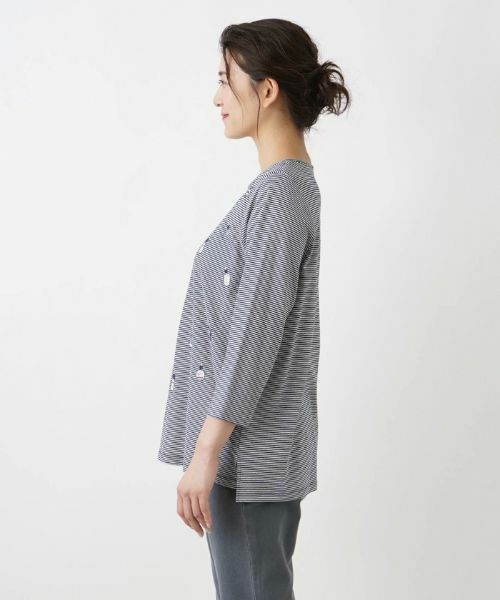 Leilian PLUS HOUSE / レリアンプラスハウス カットソー | ボーダーカットソー【プラス企画】 | 詳細5