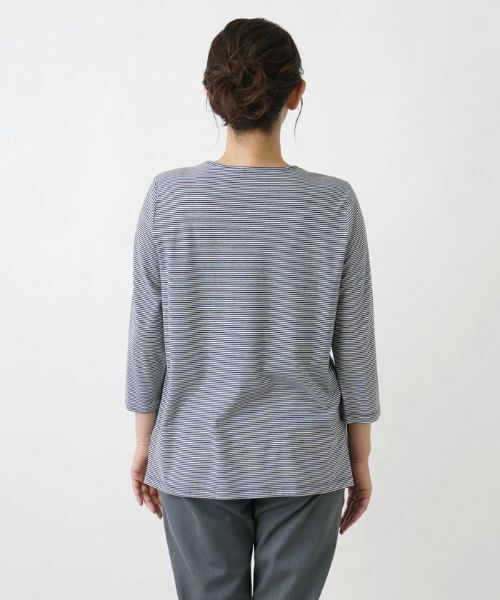 Leilian PLUS HOUSE / レリアンプラスハウス カットソー | ボーダーカットソー【プラス企画】 | 詳細6