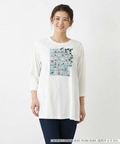 Leilian PLUS HOUSE / レリアンプラスハウス カットソー | 七分丈デザインカットソー【プラス企画】