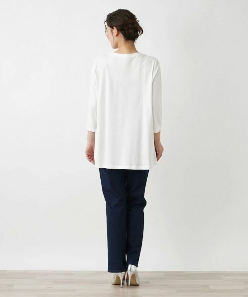 Leilian PLUS HOUSE / レリアンプラスハウス カットソー | 七分丈デザインカットソー【プラス企画】 | 詳細3