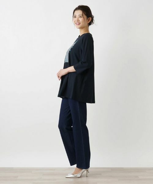 Leilian PLUS HOUSE / レリアンプラスハウス カットソー | 七分丈デザインカットソー【プラス企画】 | 詳細5