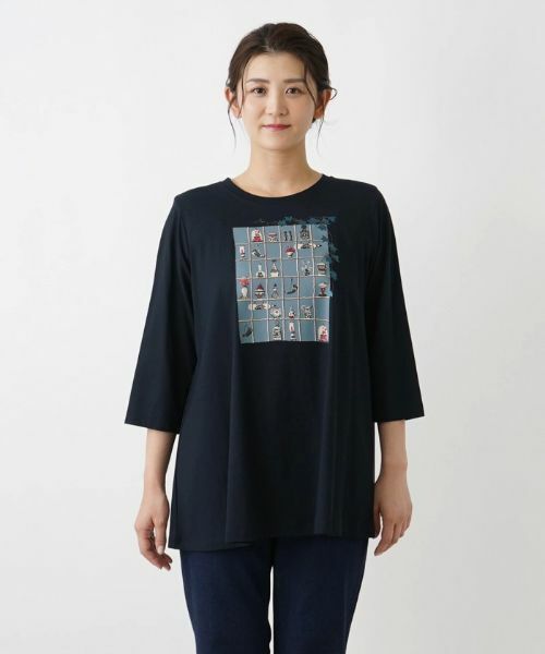 Leilian PLUS HOUSE / レリアンプラスハウス カットソー | 七分丈デザインカットソー【プラス企画】 | 詳細7