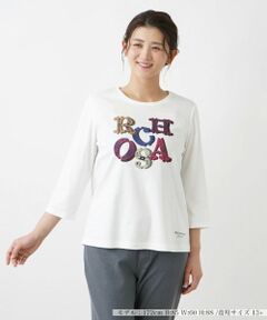 Leilian PLUS HOUSE / レリアンプラスハウス カットソー | フロントロゴカットソー【ROCHAS Premiere】