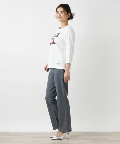 Leilian PLUS HOUSE / レリアンプラスハウス カットソー | フロントロゴカットソー【ROCHAS Premiere】 | 詳細2