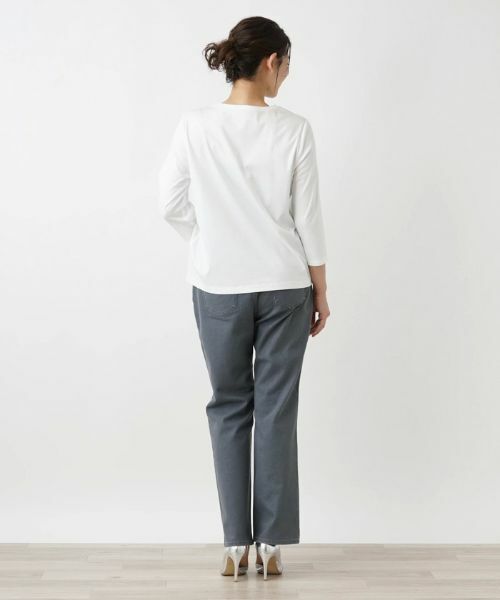 Leilian PLUS HOUSE / レリアンプラスハウス カットソー | フロントロゴカットソー【ROCHAS Premiere】 | 詳細3