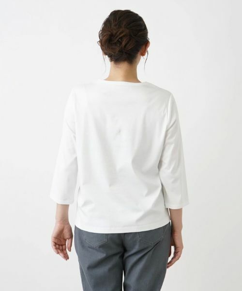 Leilian PLUS HOUSE / レリアンプラスハウス カットソー | フロントロゴカットソー【ROCHAS Premiere】 | 詳細6