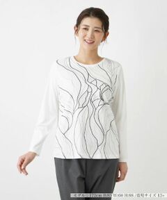 Leilian PLUS HOUSE / レリアンプラスハウス カットソー | デザインカットソー【ROCHAS Premiere】