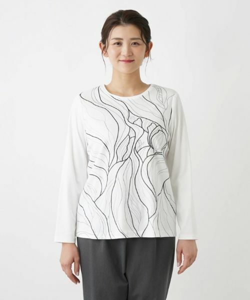 Leilian PLUS HOUSE / レリアンプラスハウス カットソー | デザインカットソー【ROCHAS Premiere】 | 詳細7