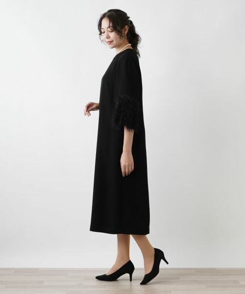 Leilian PLUS HOUSE / レリアンプラスハウス ドレス | ノーカラーワンピース | 詳細2